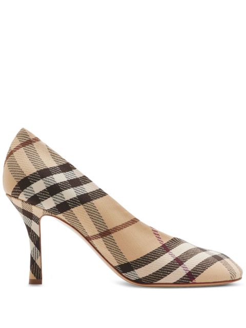 Burberry 85mm Check Baby pumps - Neutrals - zdjęcie produktu nr 1