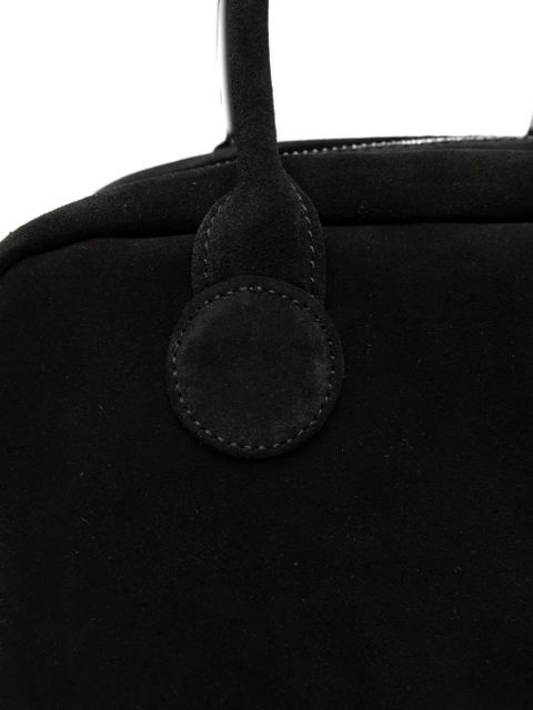 Marge Sherwood calf-suede top-handle tote bag - Black