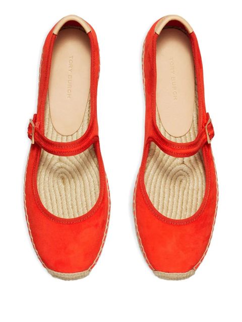 Tory Burch suede espadrilles - Red