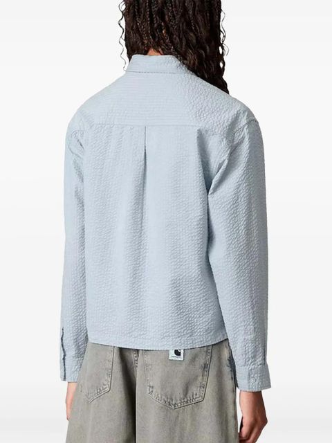 Carhartt WIP Toland seersucker shirt - Blue