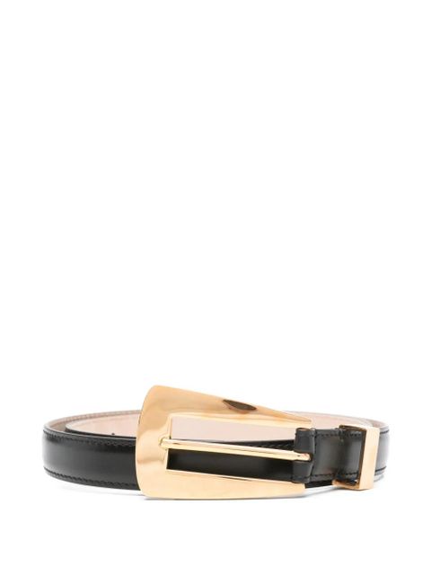KHAITE lucca gold buckle belt - Black - zdjęcie produktu nr 1