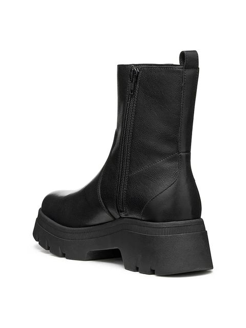 Geox botki D PLUETTE damskie kolor czarny na płaskim obcasie D565MB 04654 C9999