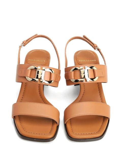 Ferragamo Gancini leather sandals - Neutrals