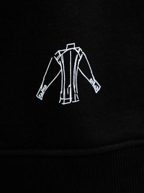 Karl Lagerfeld bluza bawełniana KARL SERIES damska kolor czarny wzorzysta A3W20065