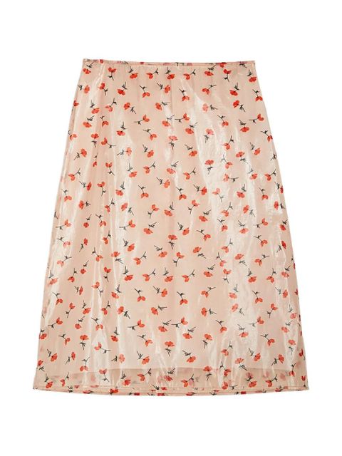 Jil Sander printed midi skirt - Neutrals - zdjęcie produktu nr 1