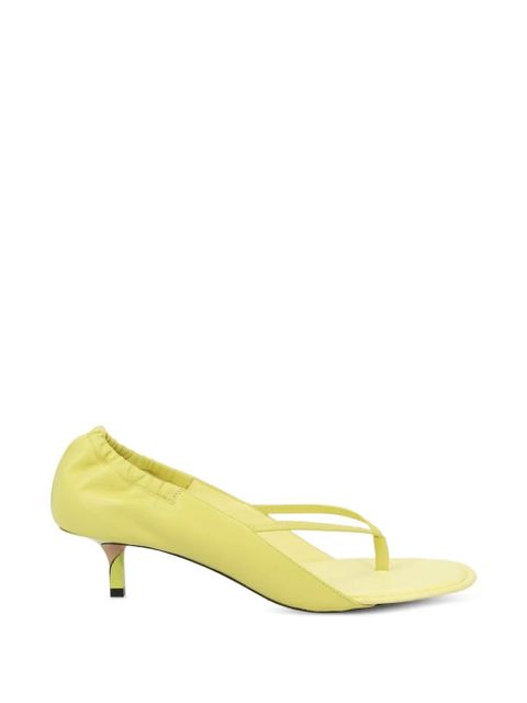 Jacquemus gathered sandals - Yellow - zdjęcie produktu nr 1