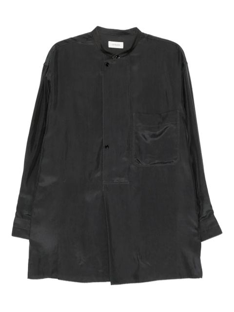 LEMAIRE patch-pocket silk shirt - Black - zdjęcie produktu nr 1
