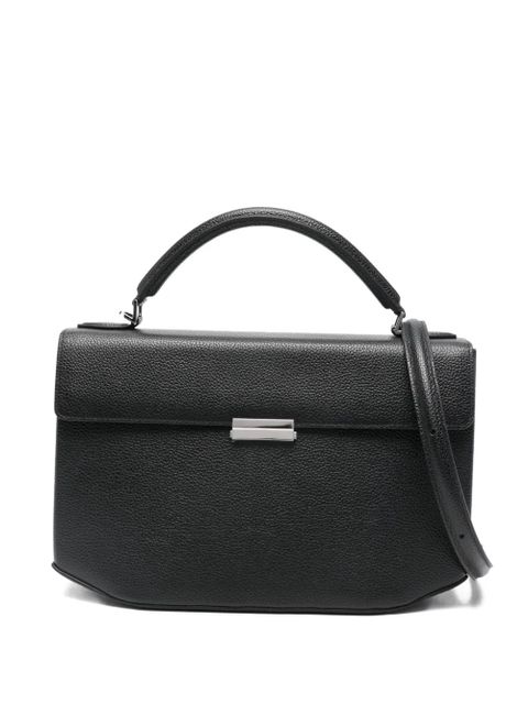 TOTEME medium grained-leather top-handle tote bag - Black - zdjęcie produktu nr 1