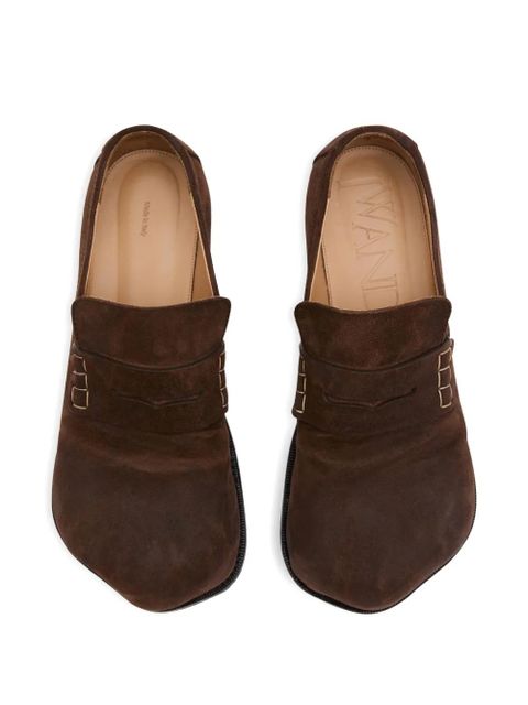 JW Anderson Paw suede loafers - Brown