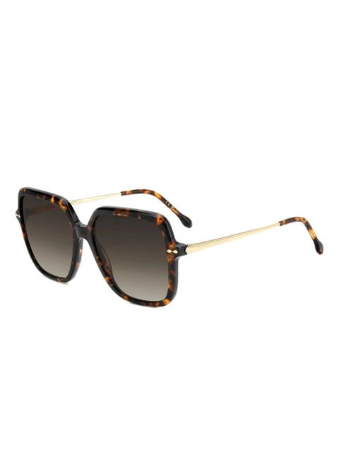 Isabel Marant Eyewear tortoiseshell-effect square-frame sunglasses - Gold