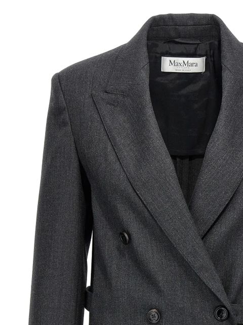 Max Mara peak-lapel double-breasted blazer - Grey
