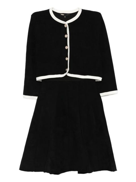 Maje button-detailed flared dress - Black - zdjęcie produktu nr 1