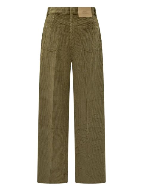 AMI Paris wide-leg corduroy trousers - Green - zdjęcie produktu nr 2