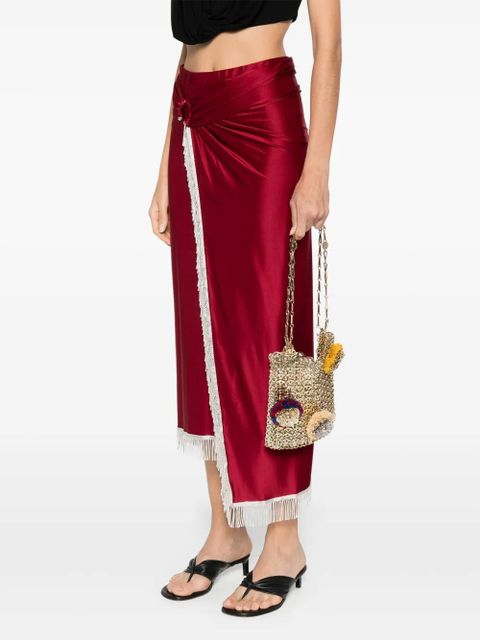 Rabanne 1969 Raphia shoulder bag - Gold - zdjęcie produktu nr 2