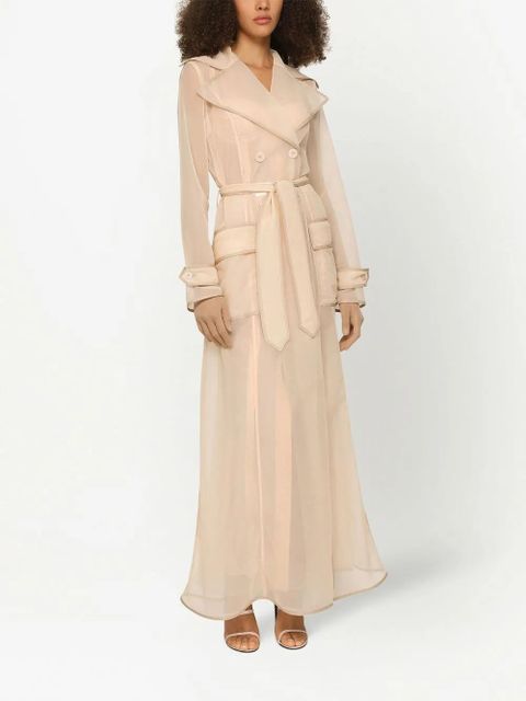 Dolce & Gabbana KIM DOLCE&GABBANA belted trench coat - Neutrals
