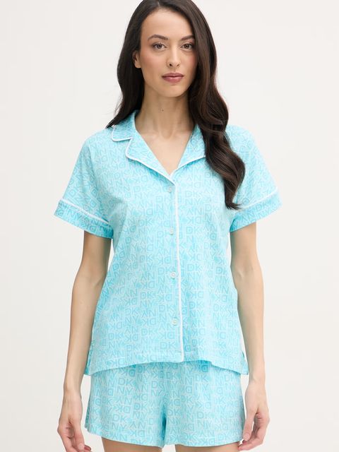 DKNY piżama dwuczęściowa damska z wiskozą - zdjęcie produktu nr 1