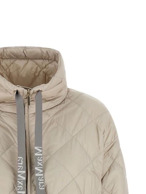 Max Mara diamond-quilted down jacket - Neutrals