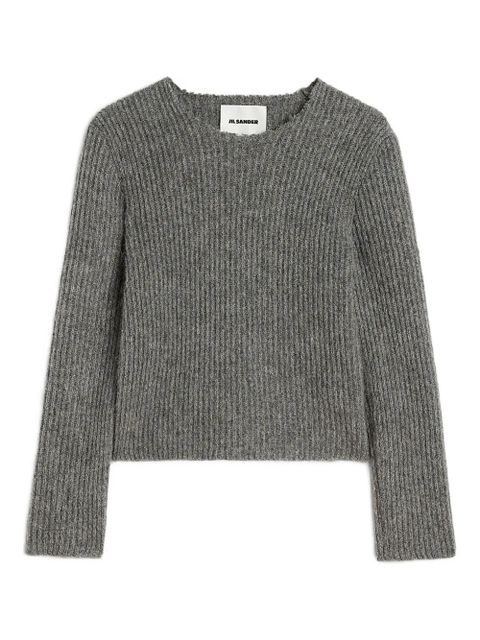 Jil Sander ribbed knit sweater - Grey - zdjęcie produktu nr 1