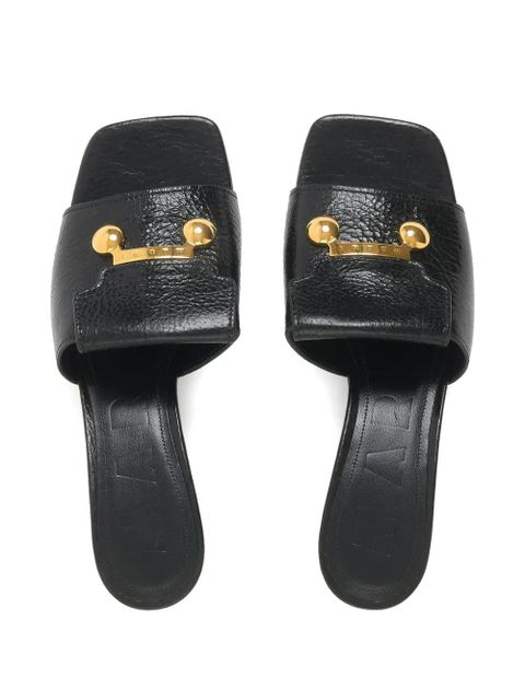 Marni leather heeled sandals - Black