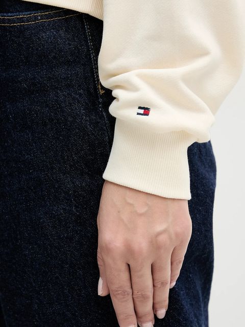 Tommy Hilfiger bluza damska kolor beżowy z aplikacją WW0WW49418