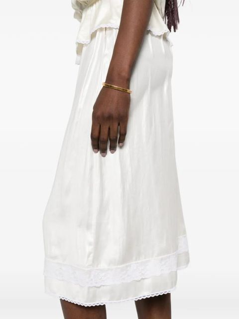 Magda Butrym lace midi skirt - Neutrals