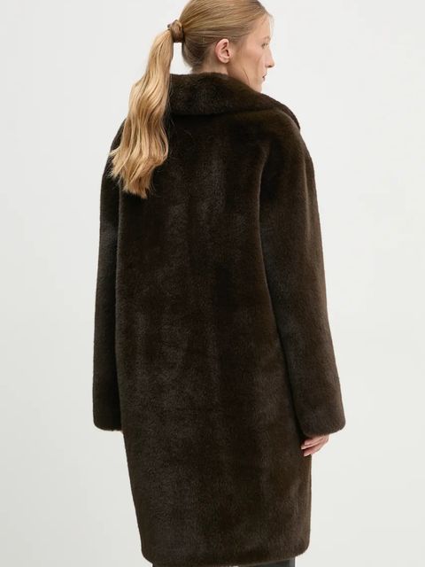 Stand Studio płaszcz Camille Cocoon Coat damski kolor brązowy przejściowy oversize 61137-9070 - zdjęcie produktu nr 2