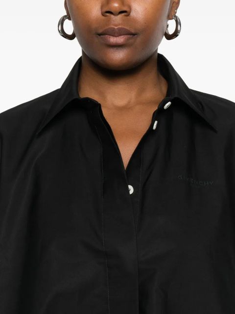 Givenchy Cocoon long-sleeve button-down shirt - Black