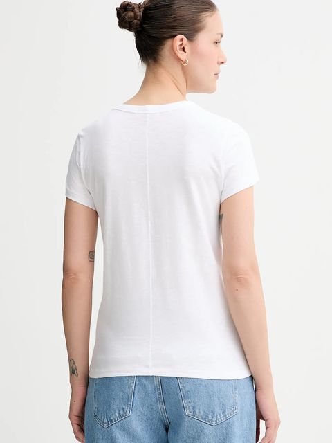 Rag & Bone t-shirt bawełniany damski kolor biały RE7D25FT3SW - zdjęcie produktu nr 2