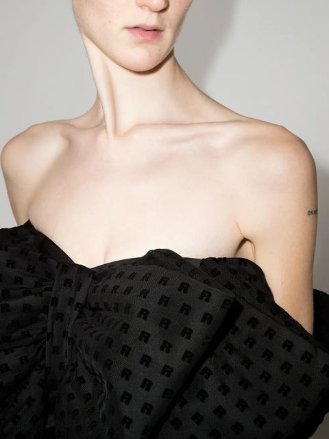 ROTATE BIRGER CHRISTENSEN Natalie oversized-bow minidress - Black