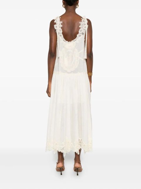 ZIMMERMANN lace-trimmed slip dress - Neutrals