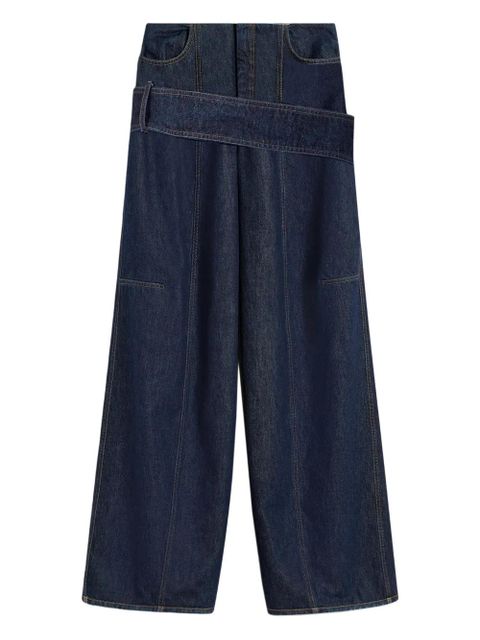 Sportmax Aia belted wide-leg jeans - Blue - zdjęcie produktu nr 1
