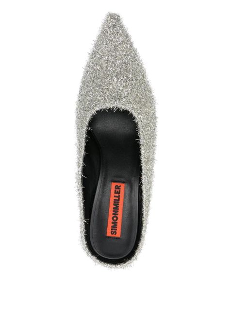 Simon Miller 55mm pointed-toe heeled mules - Silver
