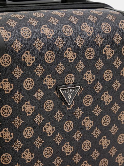 Guess walizka kolor brązowy TWHP74 52983