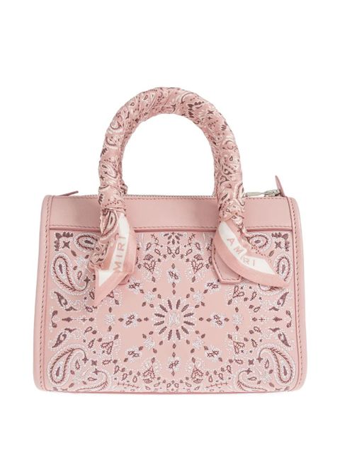 AMIRI paisley scarf tote bag - Pink