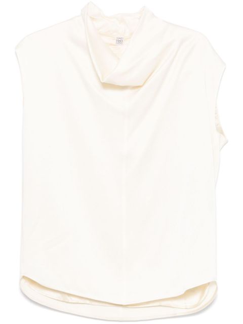 TOTEME sleeveless funnel-neck blouse - White - zdjęcie produktu nr 1