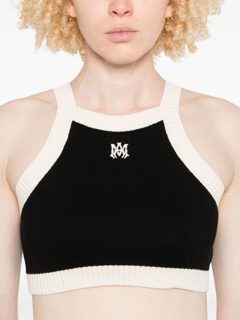 AMIRI Ma cropped tank top - Black