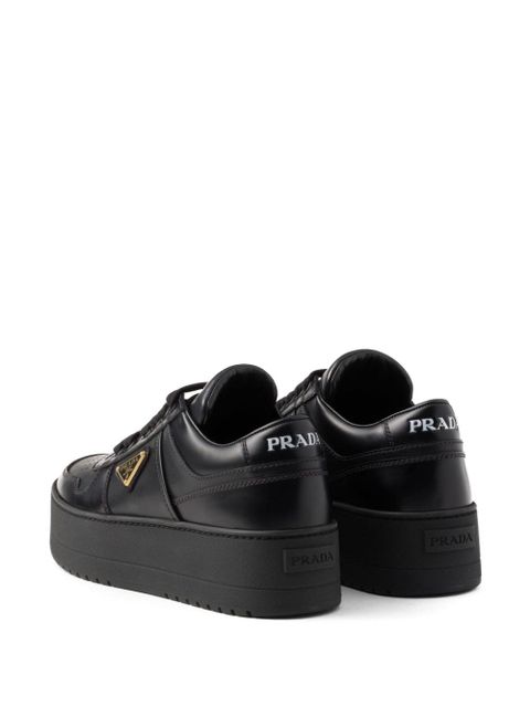 Prada Downtown Bold leather sneakers - Black