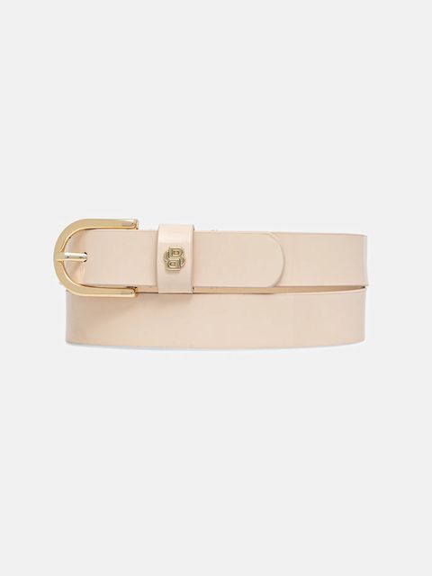 BOSS pasek skórzany damski kolor różowy 50553385 - zdjęcie produktu nr 1