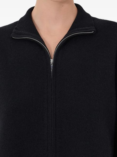 LouLou de Saison Gabi zipped stand-collar cardigan - Black