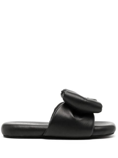 Off-White bow-detail padded slippers - Black - zdjęcie produktu nr 1