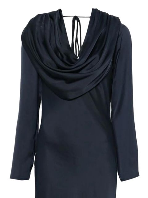 ROTATE BIRGER CHRISTENSEN cowl-neck tie maxi dress - Blue - zdjęcie produktu nr 2