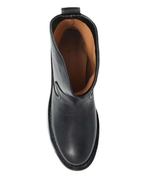 GANNI pull-on biker boots - Black