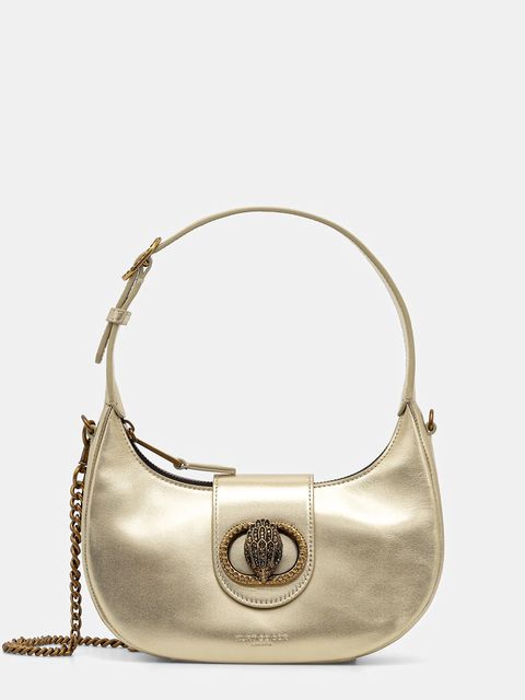 Kurt Geiger London torebka skórzana kolor złoty 3601161109 - zdjęcie produktu nr 1