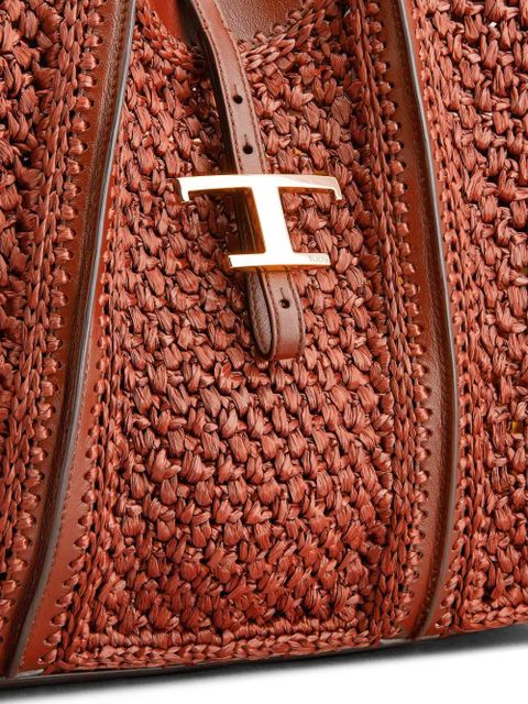 Tod's medium T Timeless tote bag - Brown