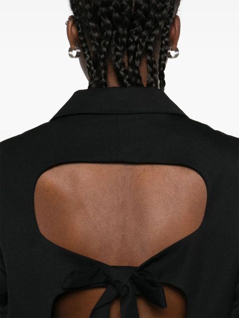 Simone Rocha open-back bow-detail blazer - Black - zdjęcie produktu nr 2