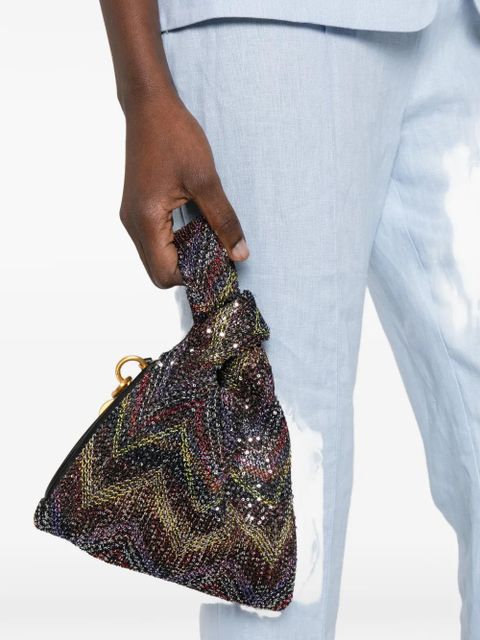 Missoni chevron metallic tote bag - Black - zdjęcie produktu nr 2