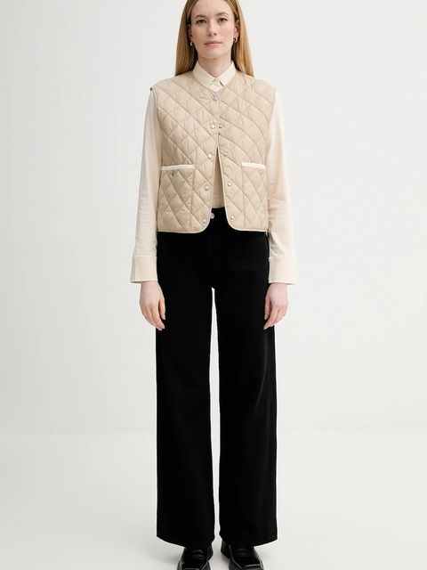 Marc O'Polo bezrękawnik kolor beżowy przejściowy 600111972009 - zdjęcie produktu nr 2