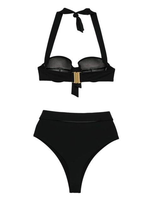 Balmain halterneck belted bikini - Black - zdjęcie produktu nr 2