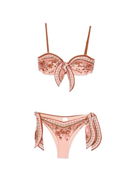 ZIMMERMANN paisley-print bikini - Pink - zdjęcie produktu nr 1