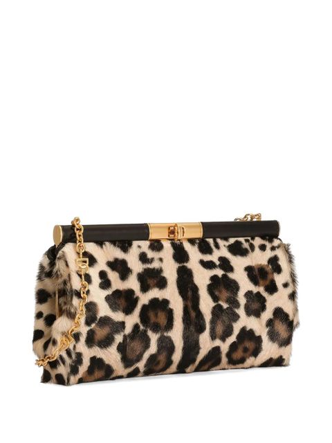 Dolce & Gabbana Marlene shoulder bag in leo kid leather - Neutrals
